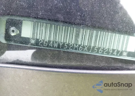 1999 Buick Century Limited из США, поврежденный, VIN 2G4WY52M6X1562947